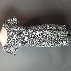Vintage Zebra print fitted Dress